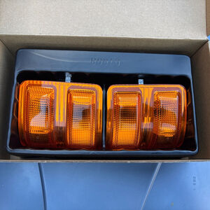 Tow Mirror Turn Signal Light Lens LH Amber RH PAIR SET for 99-16 Ford Truck